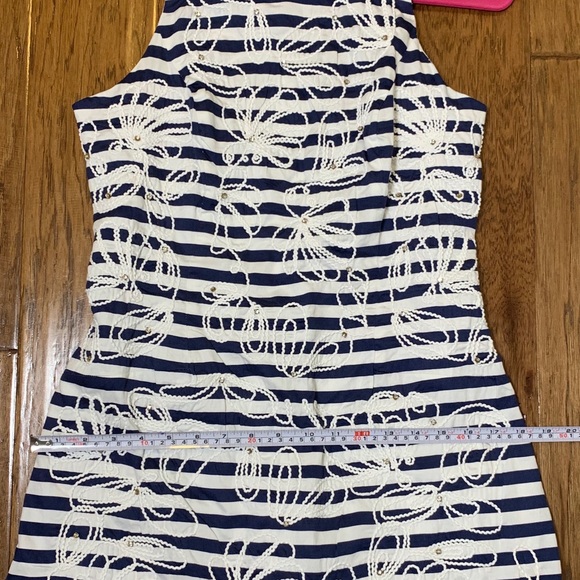 LILLY PULITZER | Striped Embroidered Dress 8👗 - Picture 7 of 13